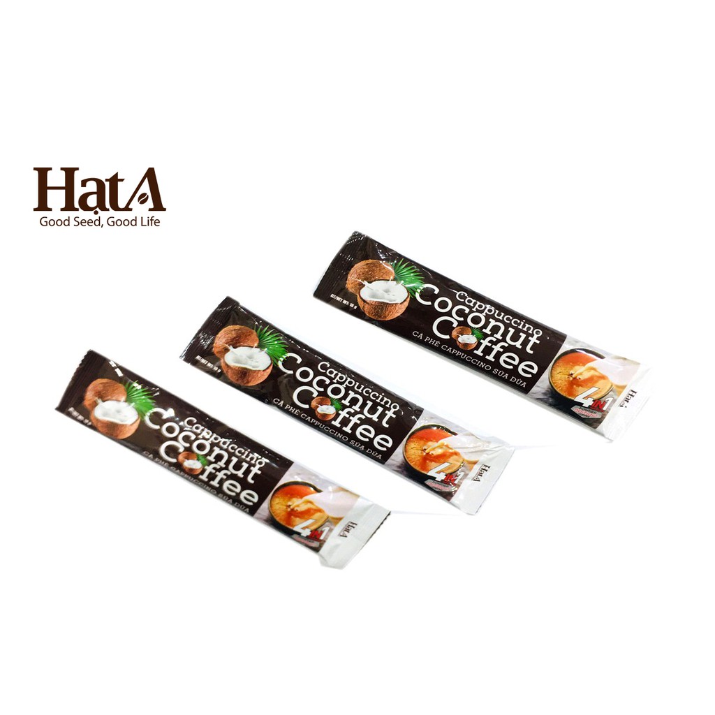 [Mã GROXUAN1 giảm 8% đơn 150K] [GÓI LẺ] Cà phê hòa tan Hạt A Cafe các vị sữa dừa, sầu riêng, hạt dẻ mật ong gói 18gr