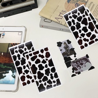 Nhãn Dán trang trí điện thoại sổ tay họa tiết chú gấu/ bò sữa đáng yêu