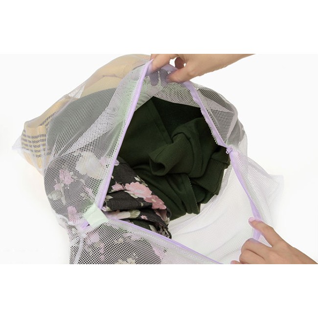 [Combo 3] Túi lưới đựng đồ giặt có dây khóa kéo - Túi giặt tiện ích size 50 x 60cm  (TG56)