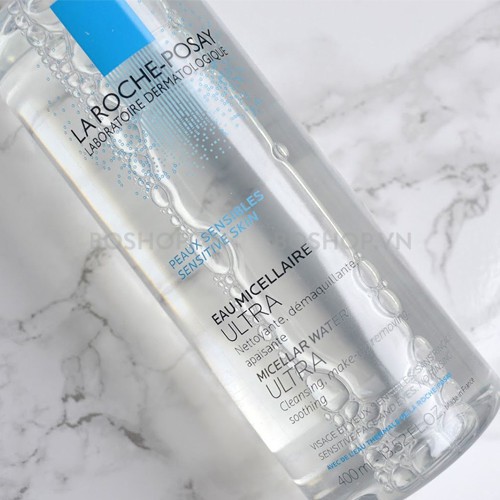 Nước tẩy trang giàu khoáng La Roche-Posay Micellar Water Ultra Sensitive Skin 400ml cho da thường và nhạy cảm
