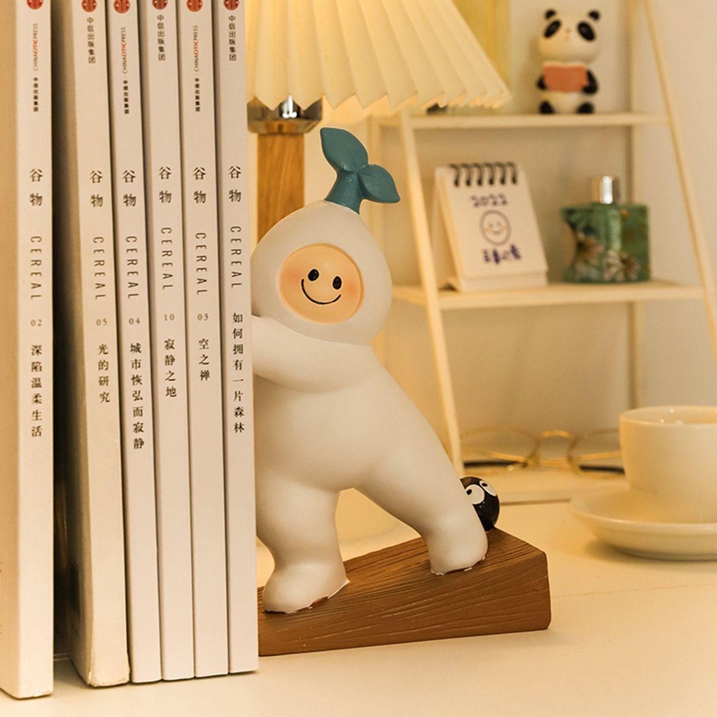 Tượng Chặn Cửa Bằng Nhựa Resin Hình Củ Cải Hoạt Hình Sáng Tạo Trang Trí Văn Phòng