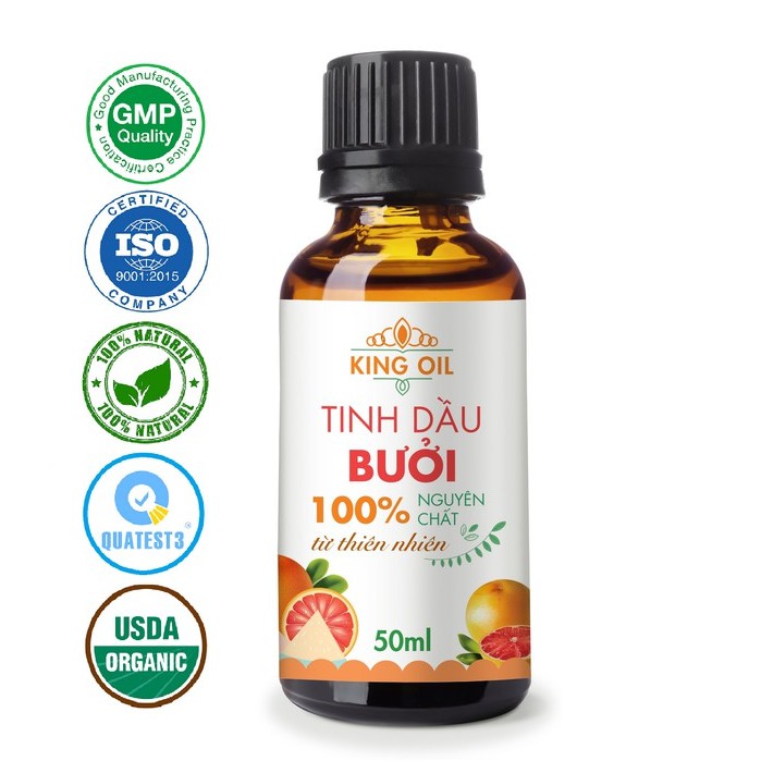 Tinh dầu bưởi nguyên chất 100% từ vỏ bưởi, giúp chăm sóc tóc chắc khỏe, ống mượt, kích thích mọc tóc