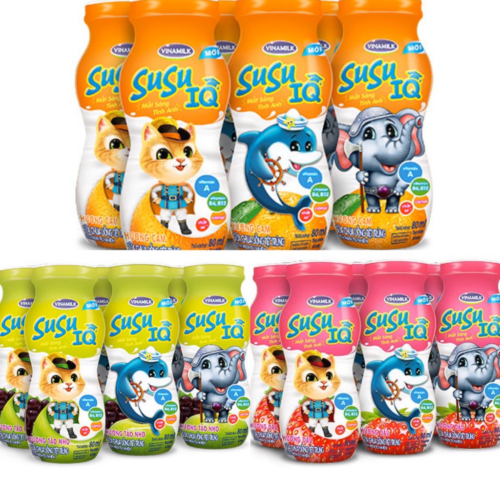 SỮA CHUA UỐNG SUSU IQ 80ML DATE MỚI