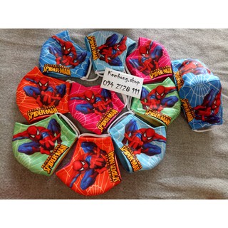 Khẩu trang Siêu nhân người nhện cho bé trai - hàng đẹp 3 lớp.,