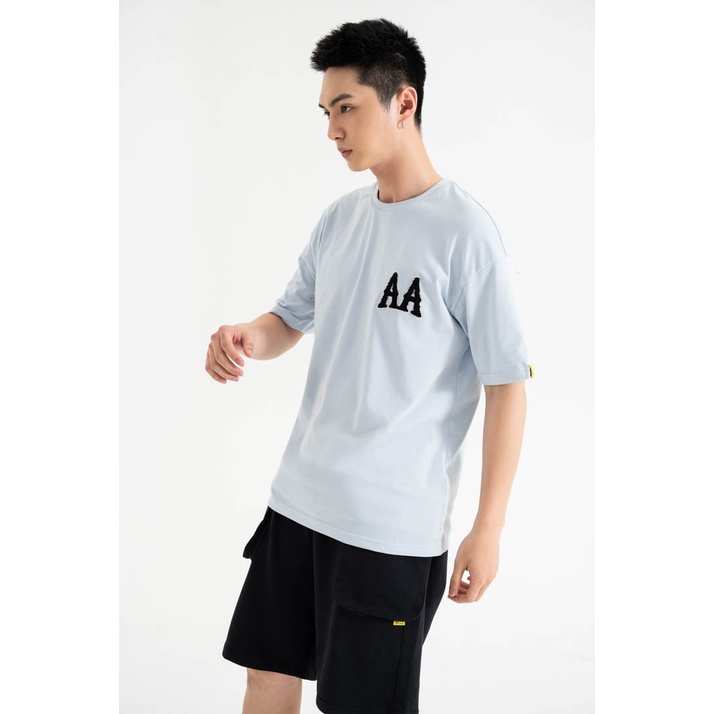 Áo Thun BOO Unisex Dáng Oversized Vải Cotton Cao Cấp Thêu Xù Logo AA BOOLAAB