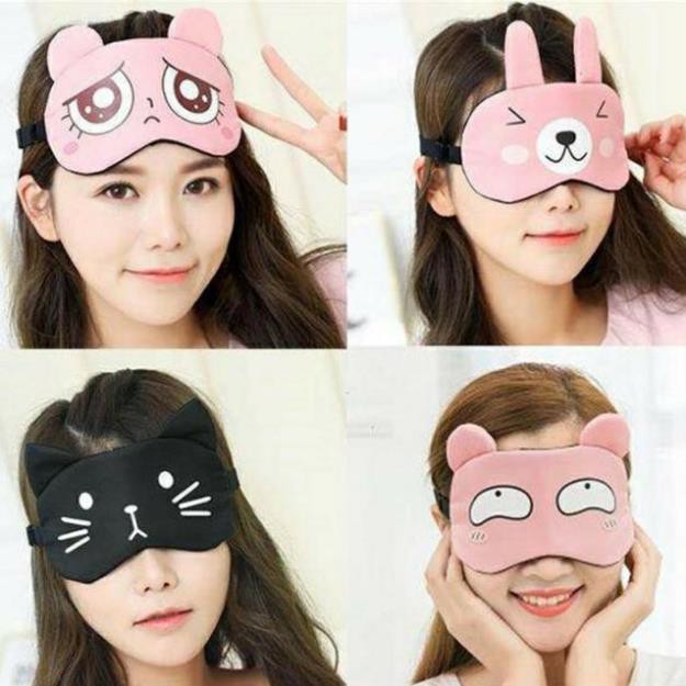 QC_Bịt mắt ngủ 3D hình ảnh hoạt hình dễ thương nhiều màu