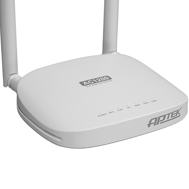 Router Wifi Băng Tầng Kép AC1200 APTEK A122e - Không hộp bao bì, vỏ trầy nhẹ, chưa sử dụng