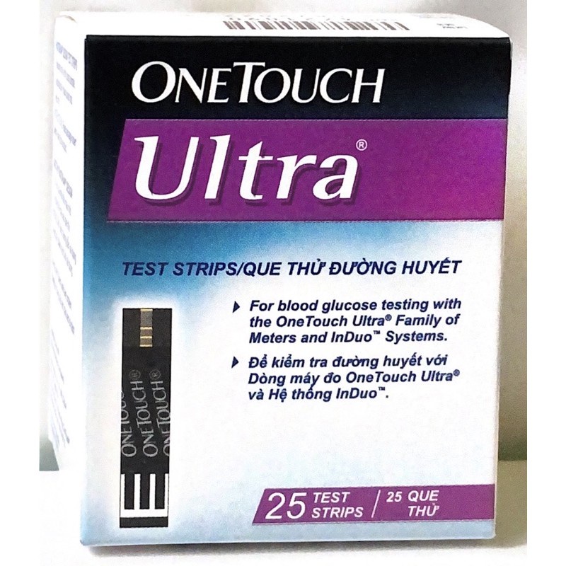 Que thử đường huyết Onetouch Ultra 1,2 và Ultra Plus