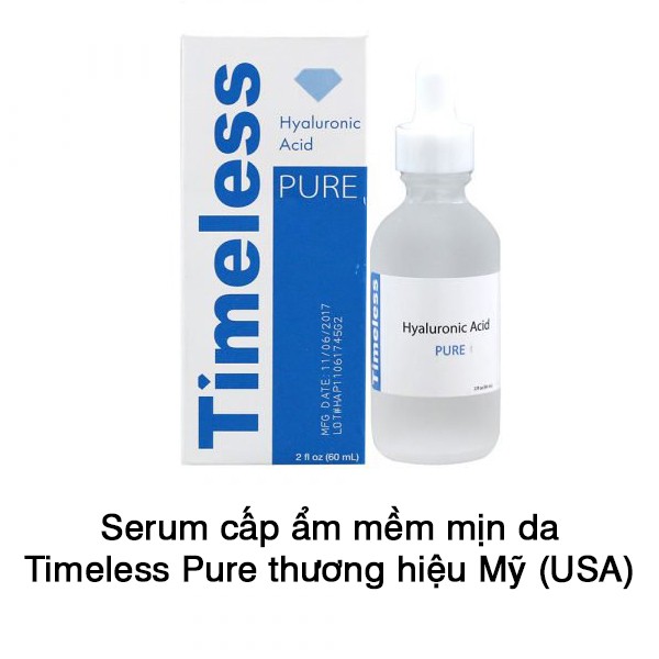 (Mẫu Cũ) Cấp Ẩm Serum Timeless Hyaluronic Acid 100% Pure 30ml