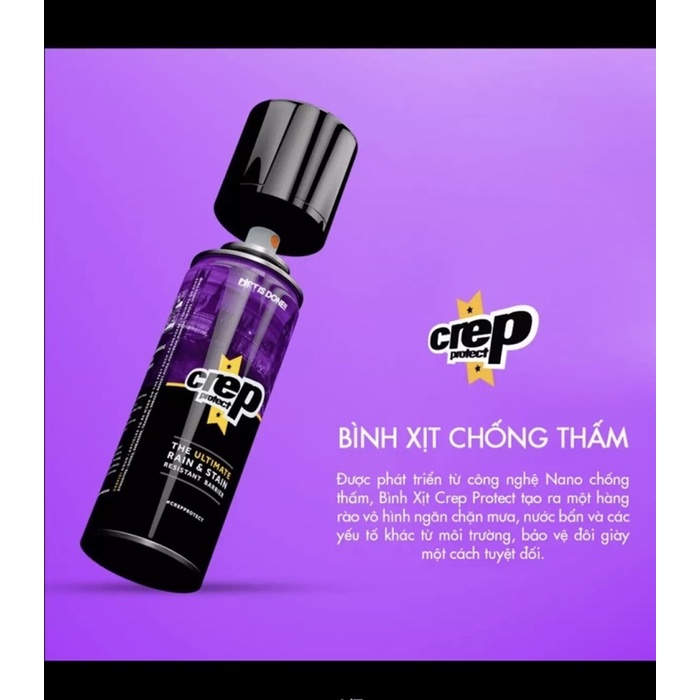 BÌNH XỊT CHỐNG NƯỚC CREP PROTECT SPRAY NANO CHỐNG THẤM