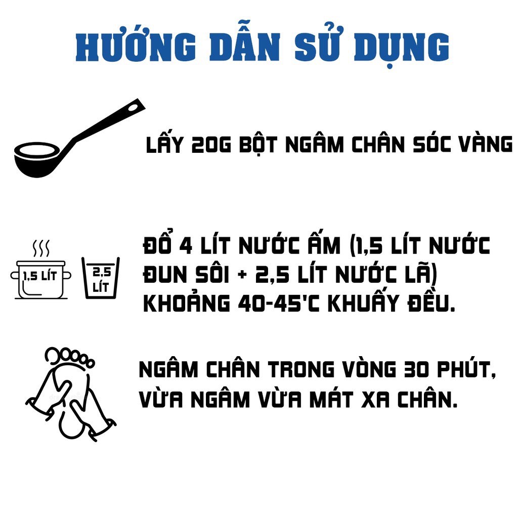 Thảo Dược Ngâm Chân Sóc vàng