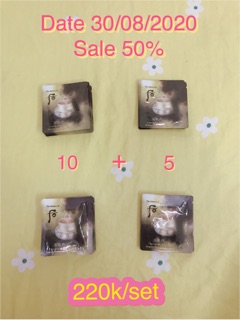 [Sale 50%] Combo 10 goi sample Kem mắt Whoo Hwa Huyn