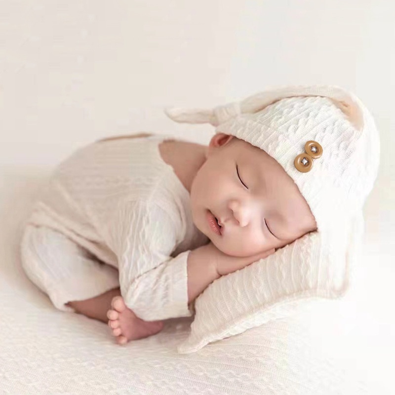 Bộ Áo Liền Quần Tay Dài Kèm Nón Phong Cách Muslin Dành Cho Bé Trai Gái