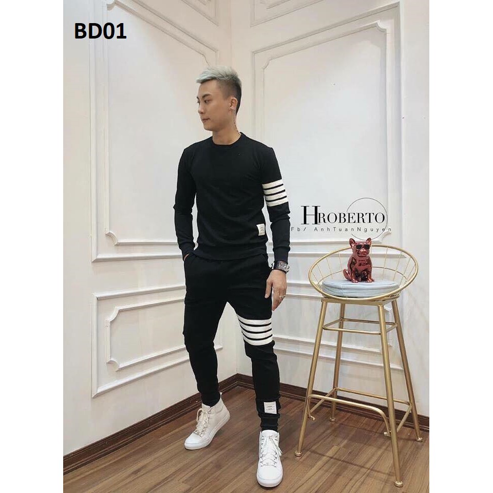 | Xả Hàng | Bộ Nỉ Nam - Bộ Thu Đông Nam Chất Liệu Nỉ Bóng Lót Mềm Mịn - BD01 - Xưởng May Trung Kiên.