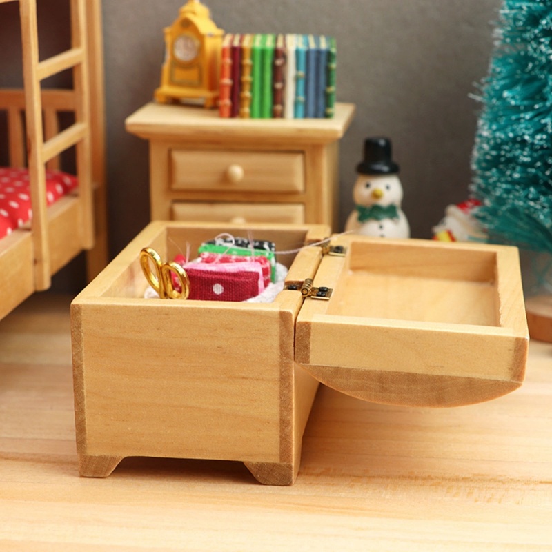 Mô Hình Hộp Kho Báu Mini Trang Trí Nội Thất Phòng Khách