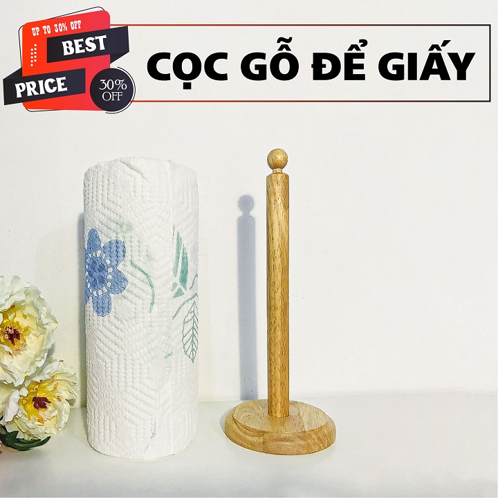 Cọc gỗ cắm giấy chắc chắn, nặng tay