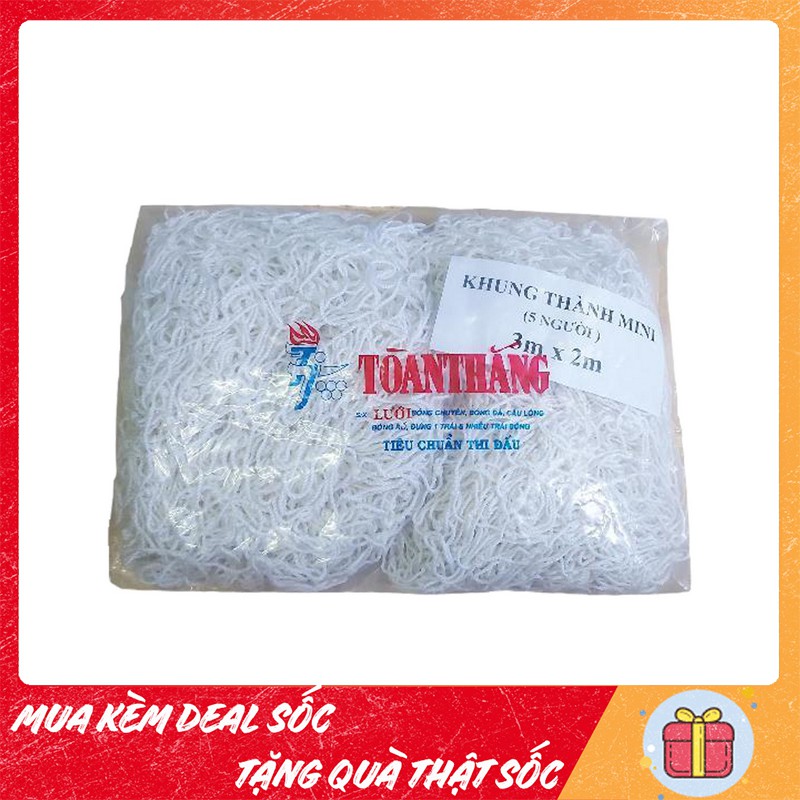 Lưới bóng đá sân 5 - Lưới khung thành sân mini 5 người - Chất liệu tốt, bền bỉ