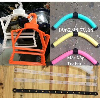 Combo Móc Trẻ Em 10 Bộ Bé, 10 Móc Xốp và 10 Dây Lạt