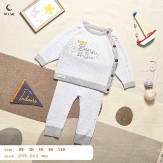 Moon - Bộ len vặn thừng cho bé 3-12kg