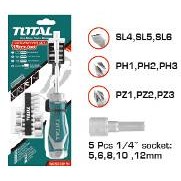 ĐỒ NGHỀ TOTAL Bộ tua vít 15 đầu TACSD30156 &lt; HÀNG CHÍNH HÃNG &gt;