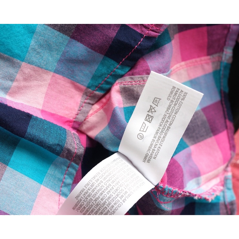 Áo sơ mi bé gái 2-9 tuổi  Áo xuất dư cotton 0921