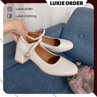 Giày búp bê da bóng 3.5cm (Ảnh thật)