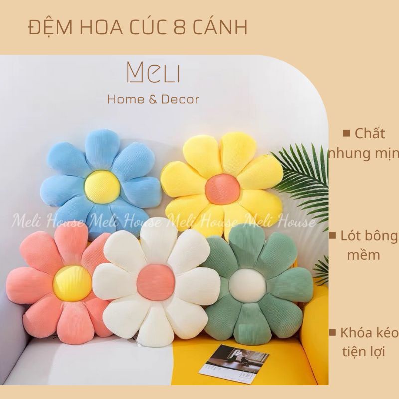 ĐỆM HOA NHIỀU MÀU LÓT GHẾ NGỒI, TRANG TRÍ SOFA, XE HƠI