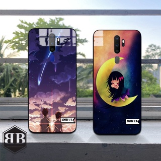 Ốp lưng kính cường lực oppo a5 2020 / a9 2020 chibi