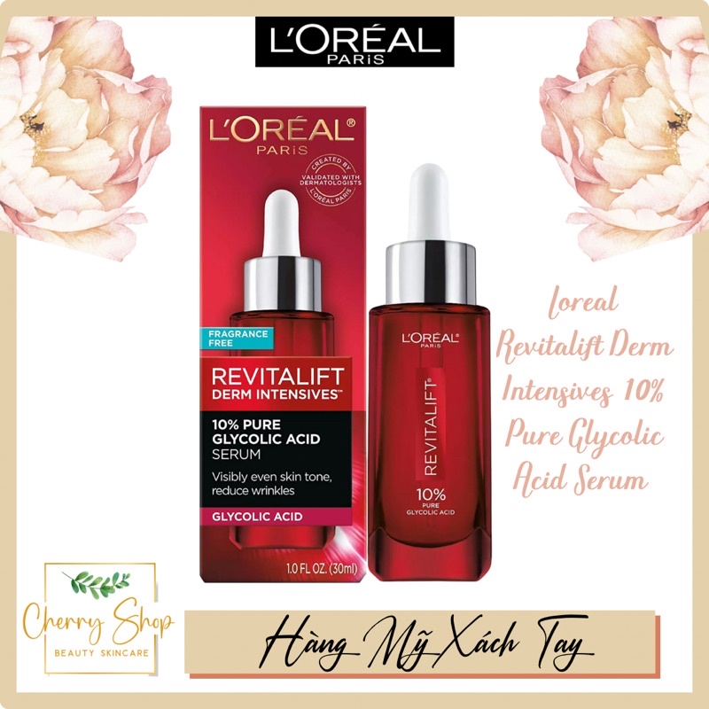 Serum làm sáng da, giảm nhăn Loreal Revitalift Derm Intensives (30ml)