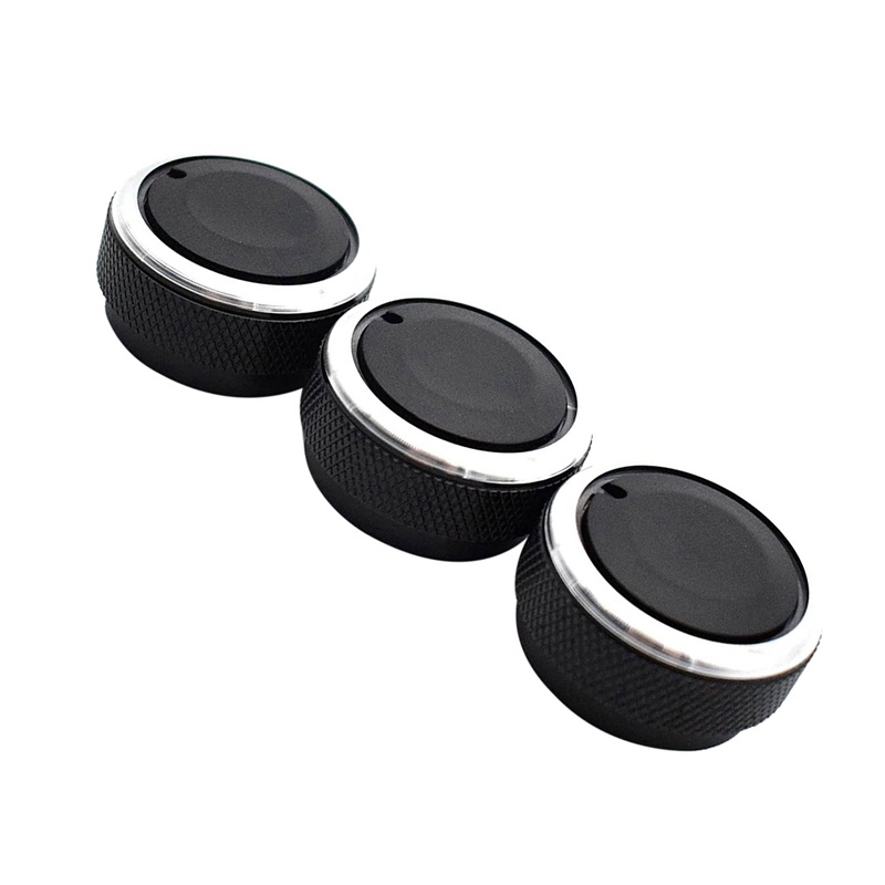 Bộ 3 Nút Vặn Điều Khiển Nhiệt Độ Điều Hòa Không Khí Cho toyota tacoma platz vios vitz yaris echo scion x Đen