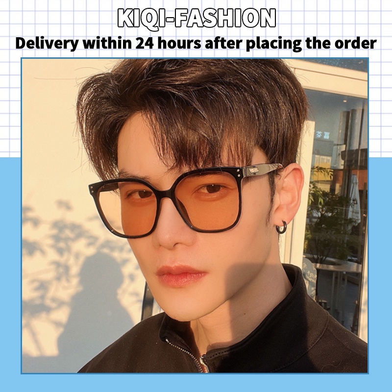 (KIQI-FASHION) COD Kính Mát Gọng Lớn Chống Tia UV400 Thời Trang Cho Nam Nữ