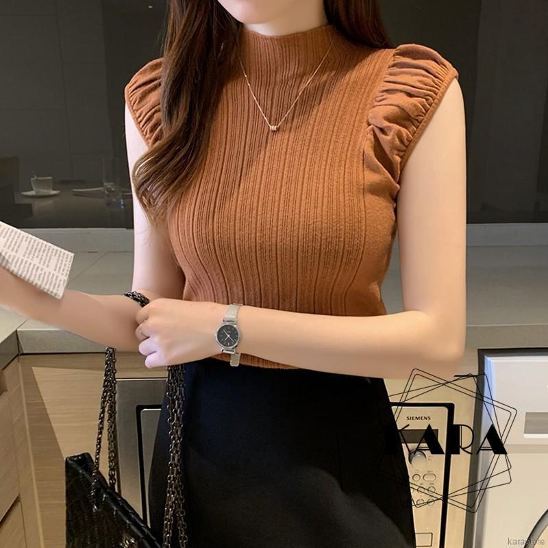 Áo Len Cổ Lọ Không Tay Màu Trơn Thời Trang Cho Nữ | BigBuy360 - bigbuy360.vn