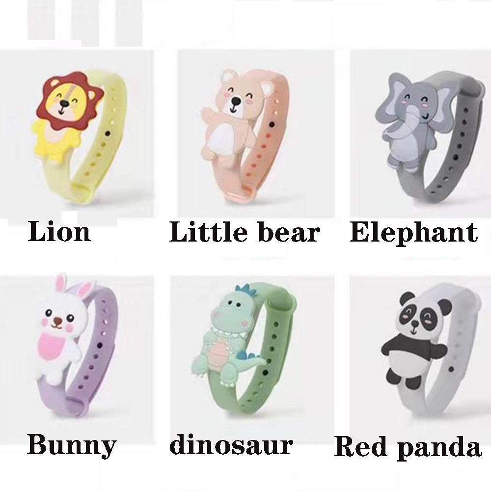 1 vòng đeo tay chống muỗi họa tiết hoạt hình thời trang mùa hè cho bé