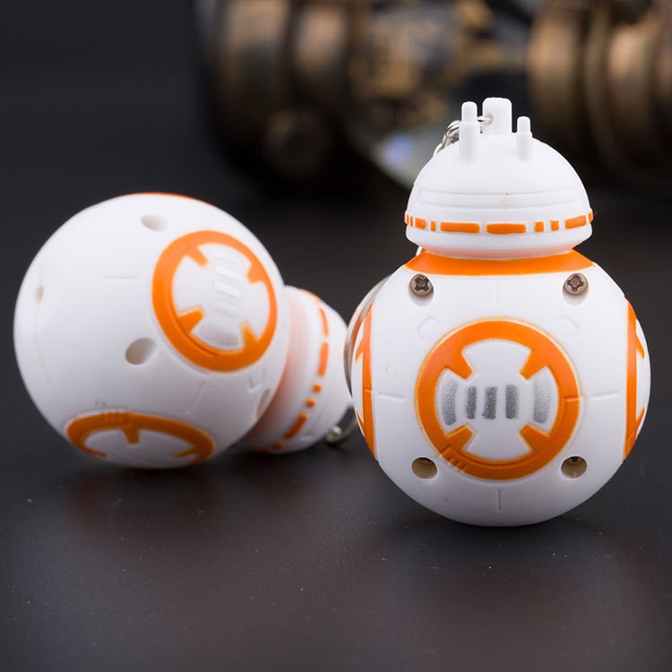 Mndatyt Móc khóa robot Star War BB-8 có đèn LED mới lạ