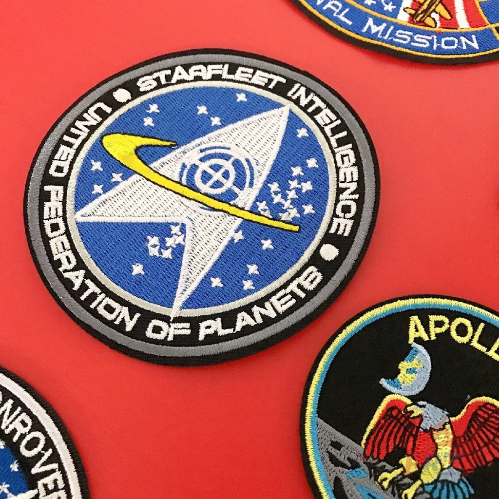 Miếng dán ủi họa tiết chủ đề không gian NASA chủ đề số 04 trang trí quần áo