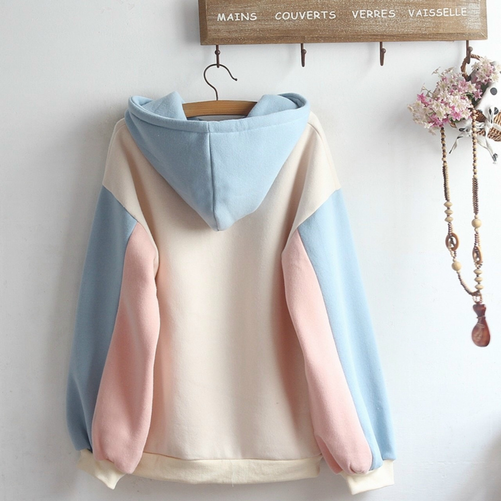 Áo Hoodie Nón Chui Trùm Đầu Nữ Nam Unisex Chất Vải Nỉ Poly Thỏ Cà Rốt WAH084NO | BigBuy360 - bigbuy360.vn