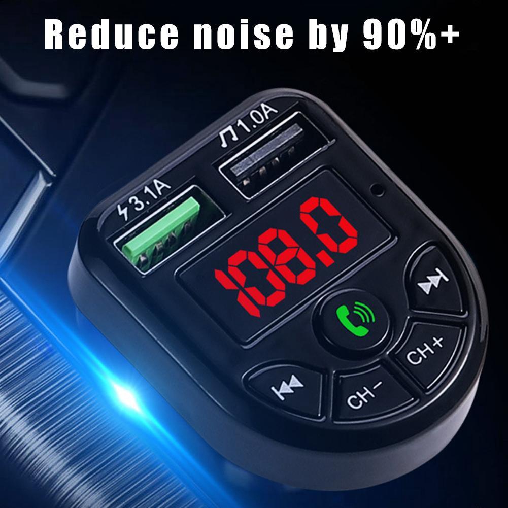 5.0 Bluetooth Transmitter Fm Kit Car Modulator Mp3 Player E1N7