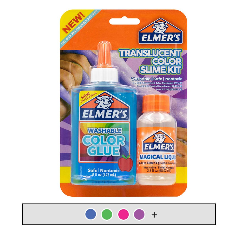 Bộ sản phẩm mini làm slime Elmer’s Washable Color Glue Slime Kit