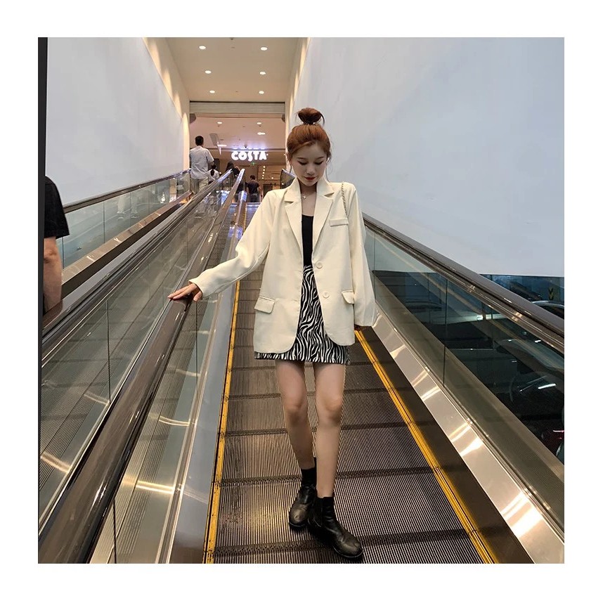 SALE SỐC - Áo Blazer Trắng DORY&PONY SENDOO STREET STYLE – AK103 [Dory&Pony] | BigBuy360 - bigbuy360.vn