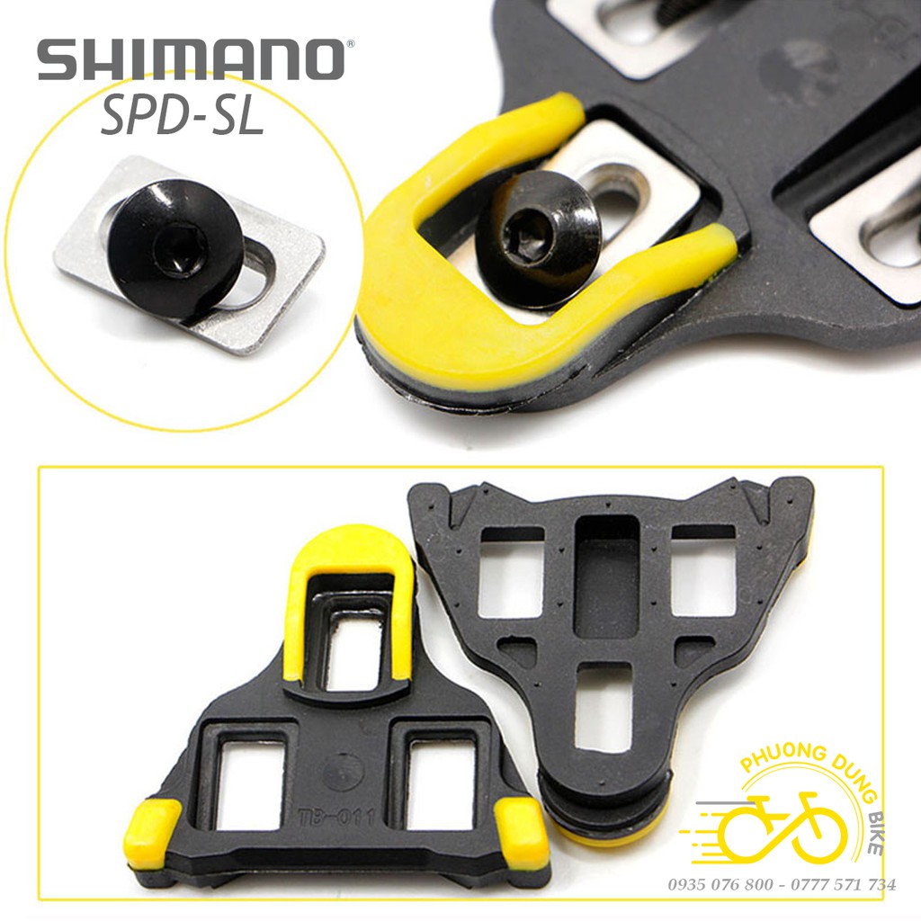 Bộ can cá pedan xe đạp road SHIMANO SPD-SL Cleats SM-SH10 / SM-SH11 / SM-SH12