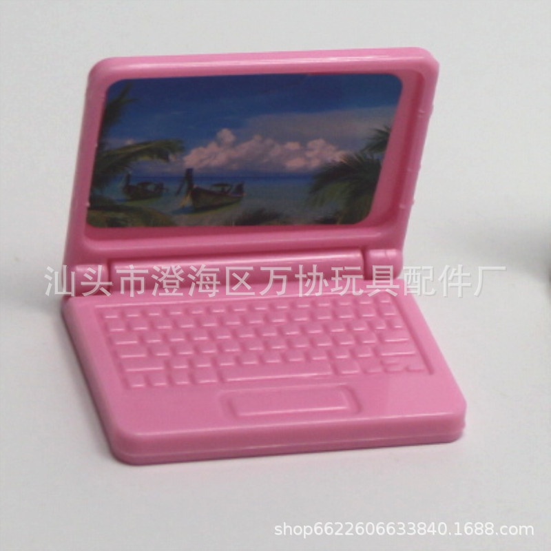 Phụ kiện búp bê mô hình máy tính laptop mini xinh xắn cho búp bê barbie ANDATOY AD925