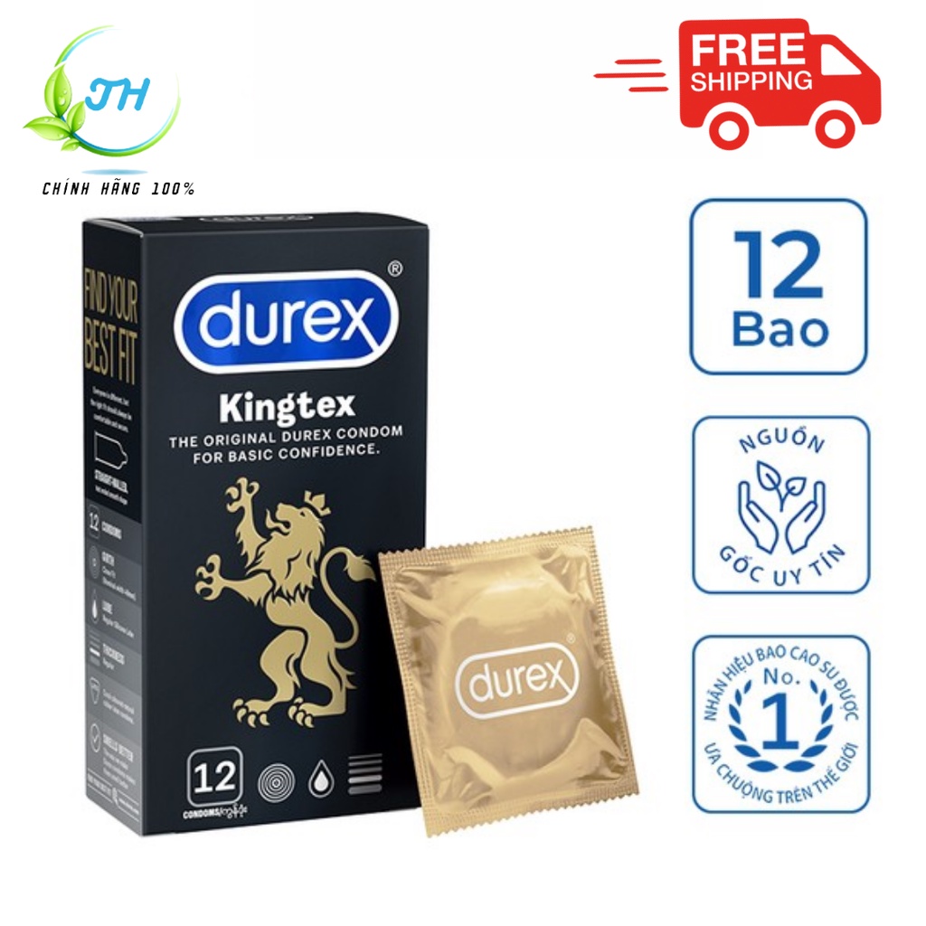 Bao cao su Durex Kingtex 12 bao- Chính Hãng