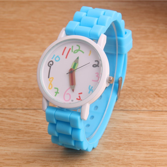 Đồng hồ thời trang nữ AKM03 mặt số dể dàng xem giờ, dây silicon mềm đeo êm tay, phù hợp độ tuổi 6 - 20 | BigBuy360 - bigbuy360.vn