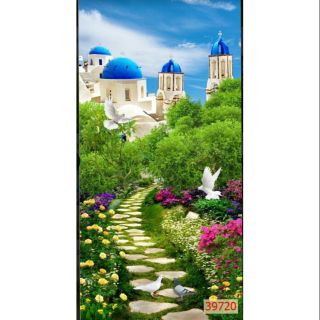 Tranh 3d dán tủ lạnh 60x140cm