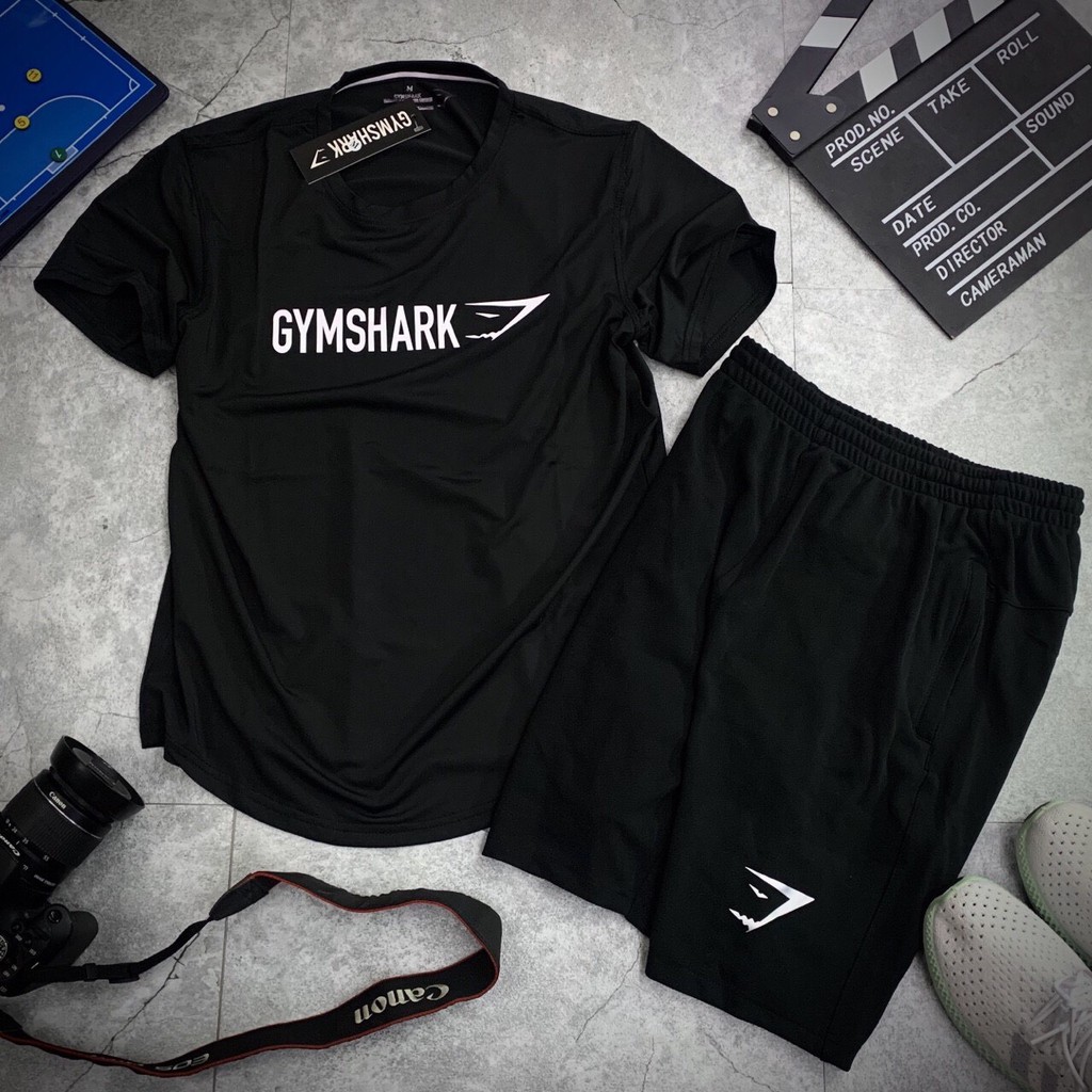 Bộ quần áo thể thao nam Gymshark trẻ trung Shark003 - Thun cao cấp - Key Sport chuyên đồ thể thao nam tập GYM, YOGA