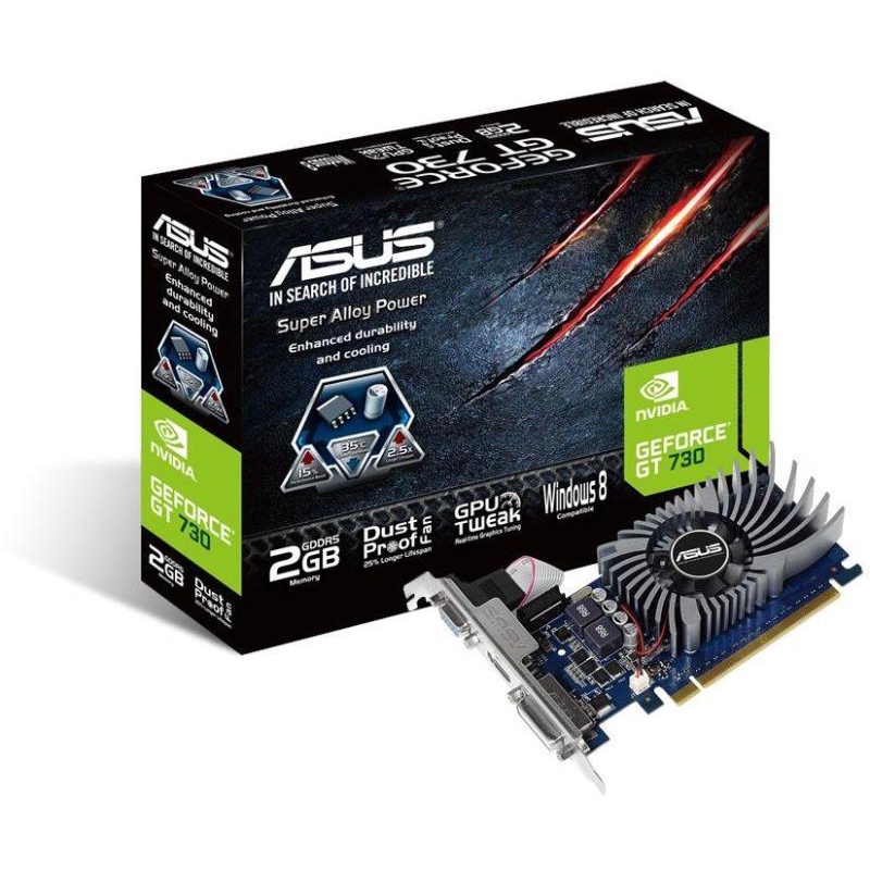 Card màn Hình ASUS GT 730 2Gb DDR5 MỚI 100% FULL BOX
