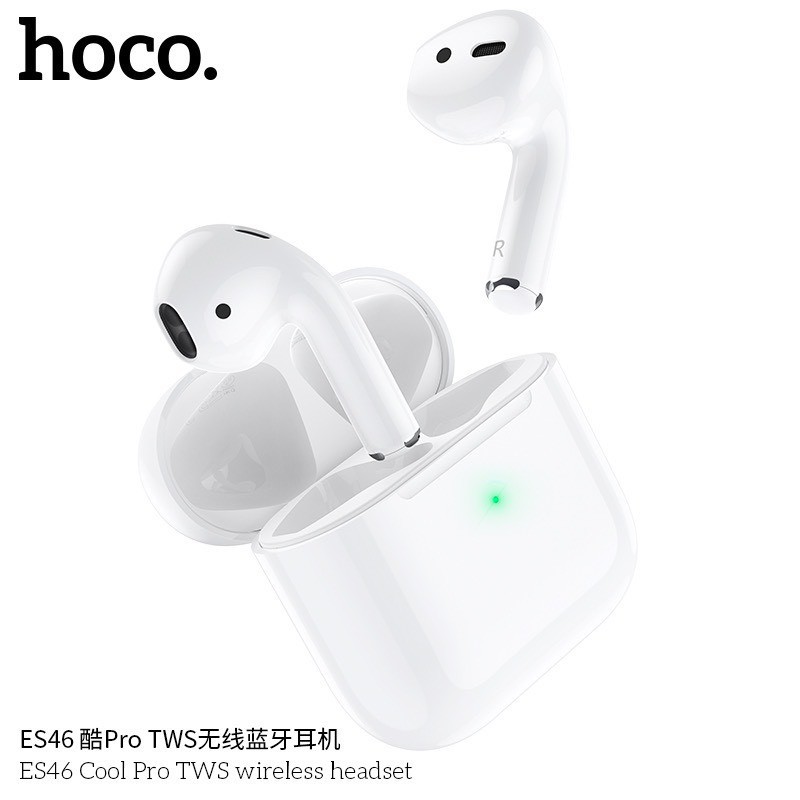 Tai nghe Bluetooth HOCO. ES46 V5.0 pin 350mAh / Hỗ trợ PopUP/ Siri / Đàm thoại / Định Vị / Đổi tên - Tai nghe không dây