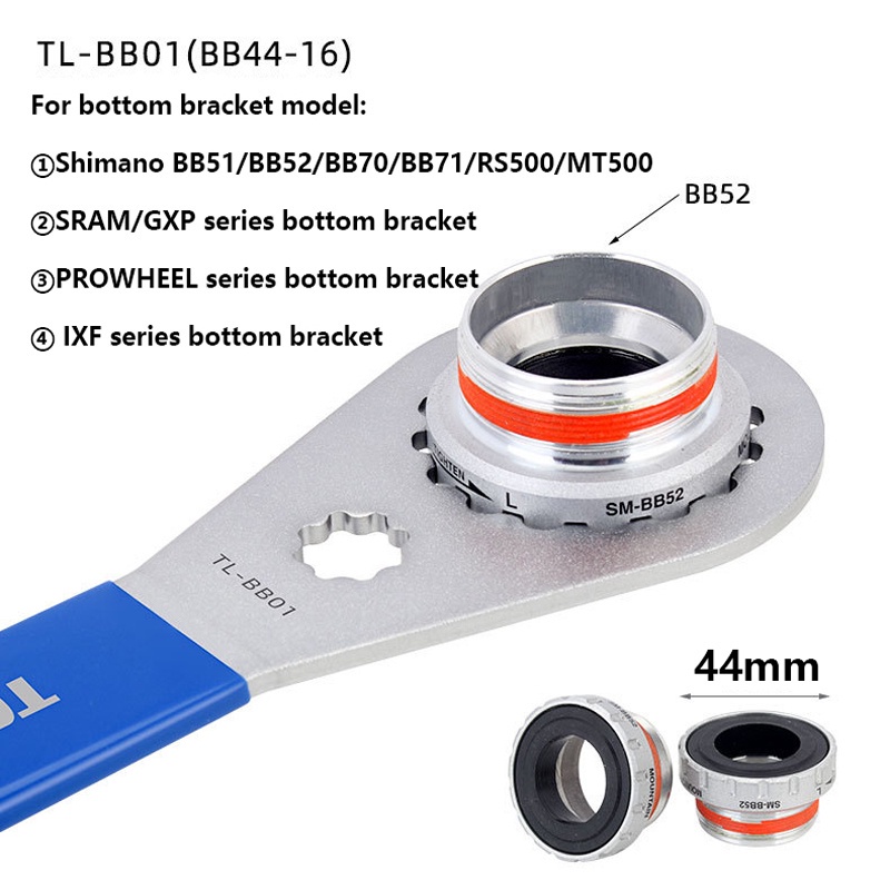 Cờ lê TOOPRE vặn đai ốc cỡ 44/ 40.5/ 39/ 46mm 16 Alveo cho xe đạp leo núi