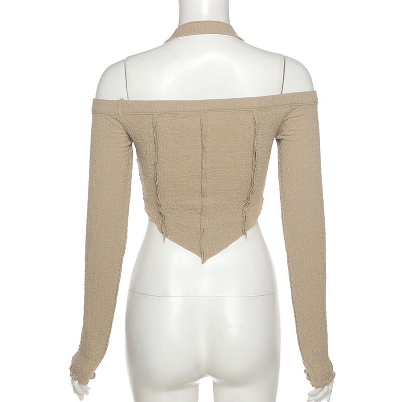 Áo kiểu DUNEA tay dài hở vai thời trang quyến rũ dành cho nữ