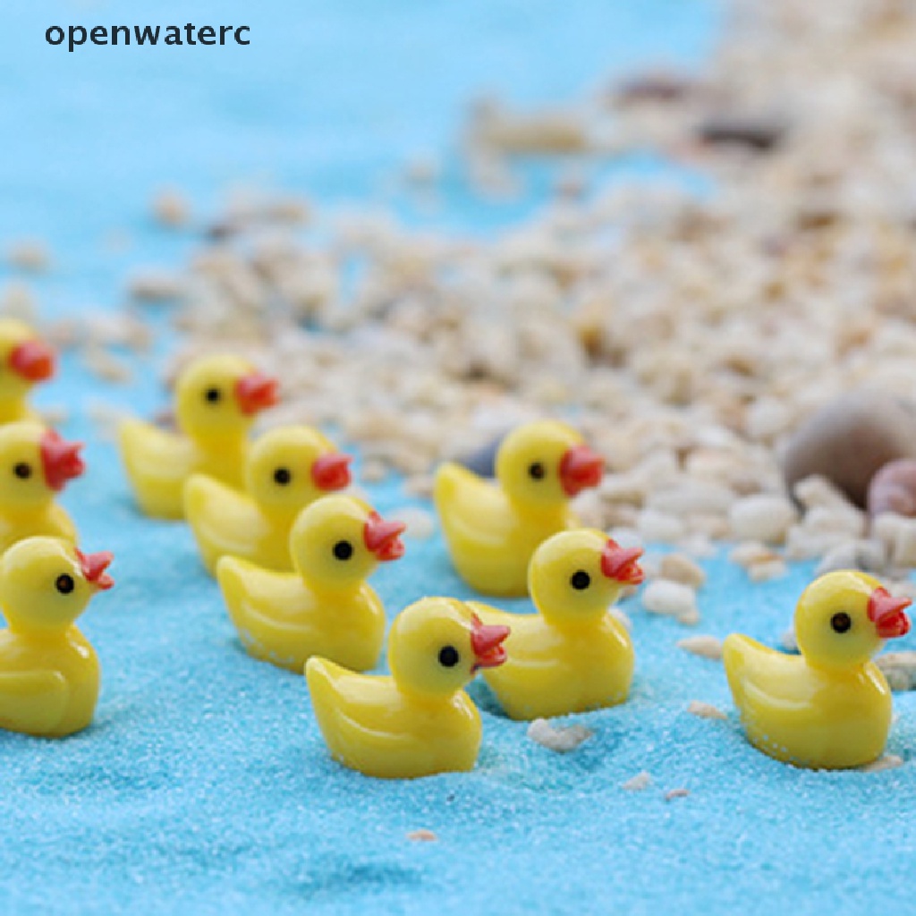 Bộ 6 Tượng Vịt Vàng Dùng Trang Trí Vườn Thu Nhỏ